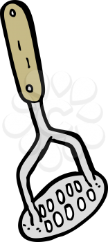 Royalty Free Clipart Image of a Potato Masher