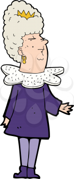 Royalty Free Clipart Image of a Queen