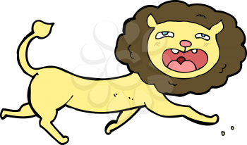 Royalty Free Clipart Image of a Lion