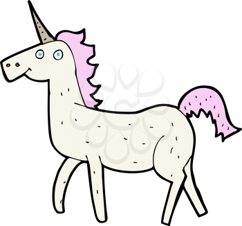 Royalty Free Clipart Image of a Unicorn