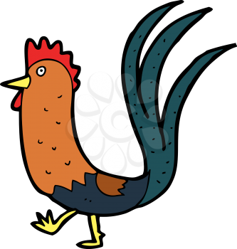 Royalty Free Clipart Image of a Cockerel