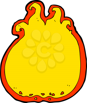 Royalty Free Clipart Image of a Flame Border