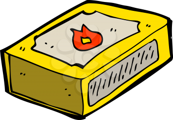 Royalty Free Clipart Image of a Pack of Matches