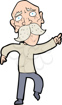 Royalty Free Clipart Image of an Old Man