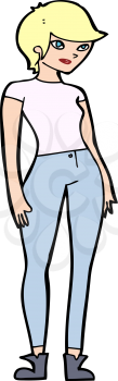 Royalty Free Clipart Image of a Woman 