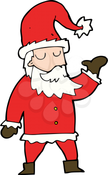 Royalty Free Clipart Image of a Santa Claus