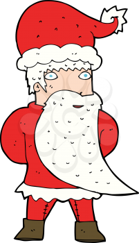 Royalty Free Clipart Image of a Santa Claus
