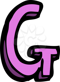 Royalty Free Clipart Image of a Letter G