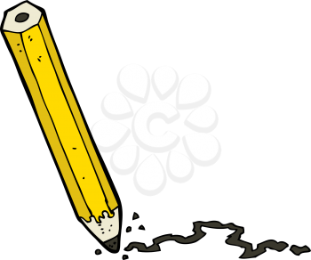 Royalty Free Clipart Image of a Pencil