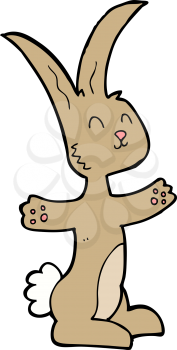 Royalty Free Clipart Image of a Rabbit