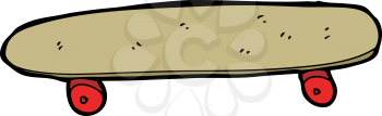 Royalty Free Clipart Image of a Skateboard