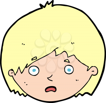 Royalty Free Clipart Image of a Face