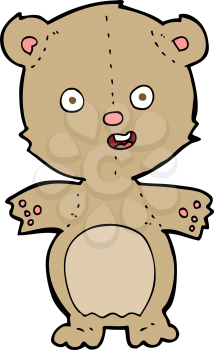 Royalty Free Clipart Image of a Teddy Bear