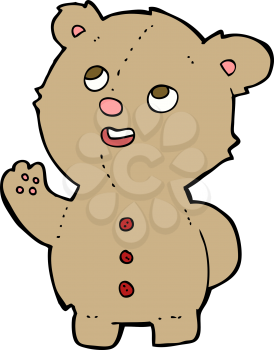 Royalty Free Clipart Image of a Teddy Bear