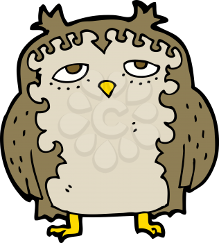 Royalty Free Clipart Image of an Owl