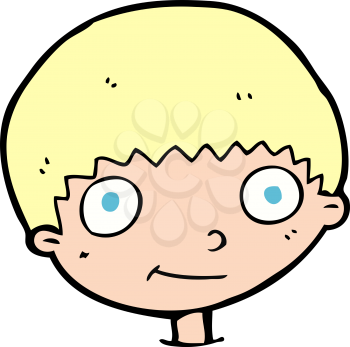 Royalty Free Clipart Image of a Boy's Head