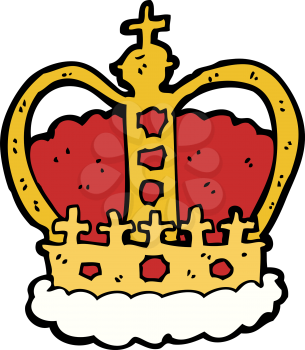 Royalty Free Clipart Image of a Crown