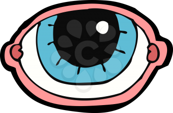 Royalty Free Clipart Image of an Eyeball