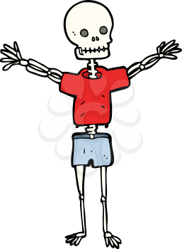 Royalty Free Clipart Image of a Skeleton