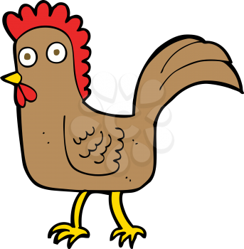 Royalty Free Clipart Image of a Chicken