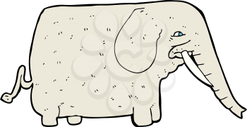 Royalty Free Clipart Image of an Elephant