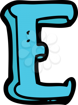 Royalty Free Clipart Image of a Letter E