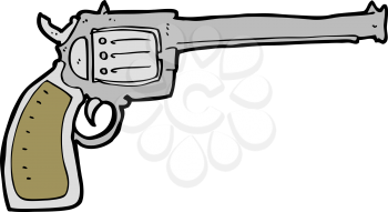 Royalty Free Clipart Image of a Gun