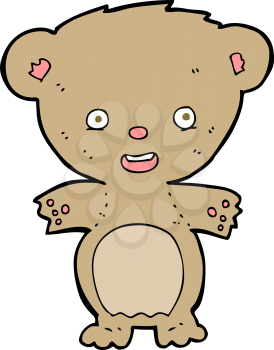 Royalty Free Clipart Image of a Teddy Bear