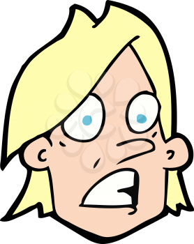 Royalty Free Clipart Image of an Angry Person 