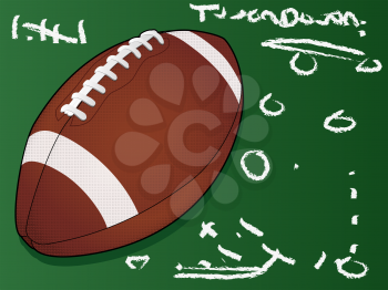 Highly detailed vector football/Football Touchdown/American Football