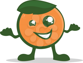 Cirtrus fruit mascot character icon