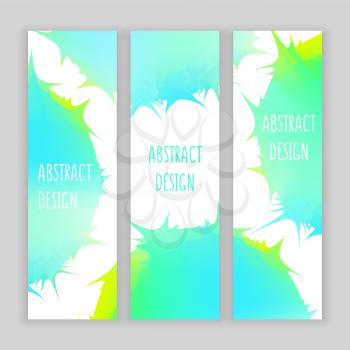Abstract sharp design, vector colorful poster with watercolor circles