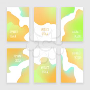 Abstract round design in colorful modern  style, vector banner