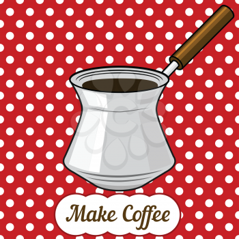 Royalty Free Clipart Image of a Coffee Pot