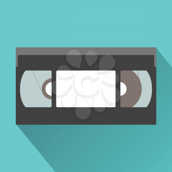 Royalty Free Clipart Image of a Video Tape Icon