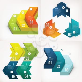 Modern infographics element number template. Vector illustration. can be used for workflow layout, pyramid, diagram, business step options, banner, web design