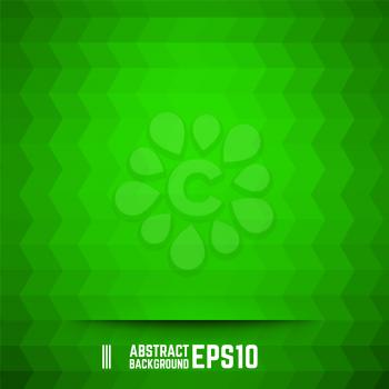 Green abstract rhombus background. Vector illustration.