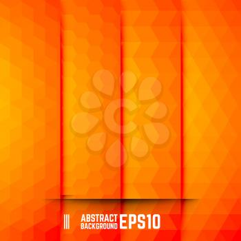 Set of Orange Abstract Backgrounds. Four Patterns. Vector illustration.