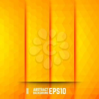 Set of Yellow Abstract Backgrounds. Four Patterns. Vector illustration.