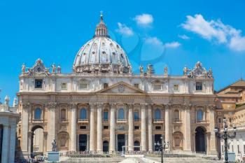 Basilica of Saint Peter in Vatican in a summer day