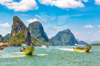 Ao Phang Nga national park, Thailand in a summer day