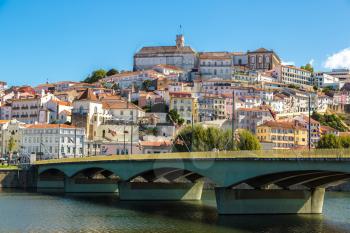 Old city Coimbra, Portugal in a beautiful summer day