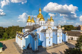 Saint Michael Orthodox Monastery in Kiev, Ukraine in a beautiful summer day