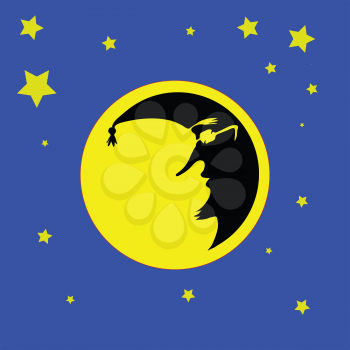 illustration with moon for your design