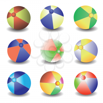 colorful illustration with balls for your design