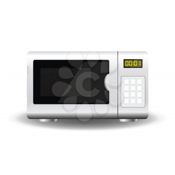 colorful illustration with Microwave for your design