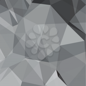 illustration  with  abstract dark polygonal background