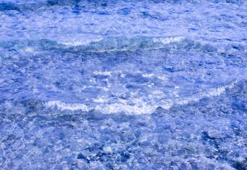 Sea background. Blue water texture. 