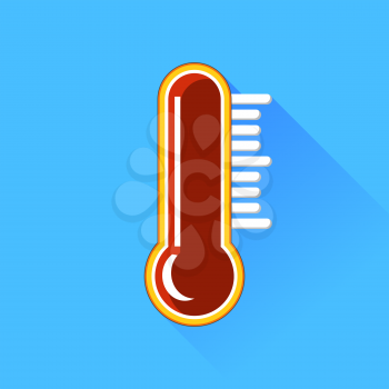 Thermometer Icon Isolated on White Background. Symbol of Weather.