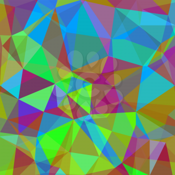 Colorful Polygonal Geometric Background. Abstract Colorful Pattern.